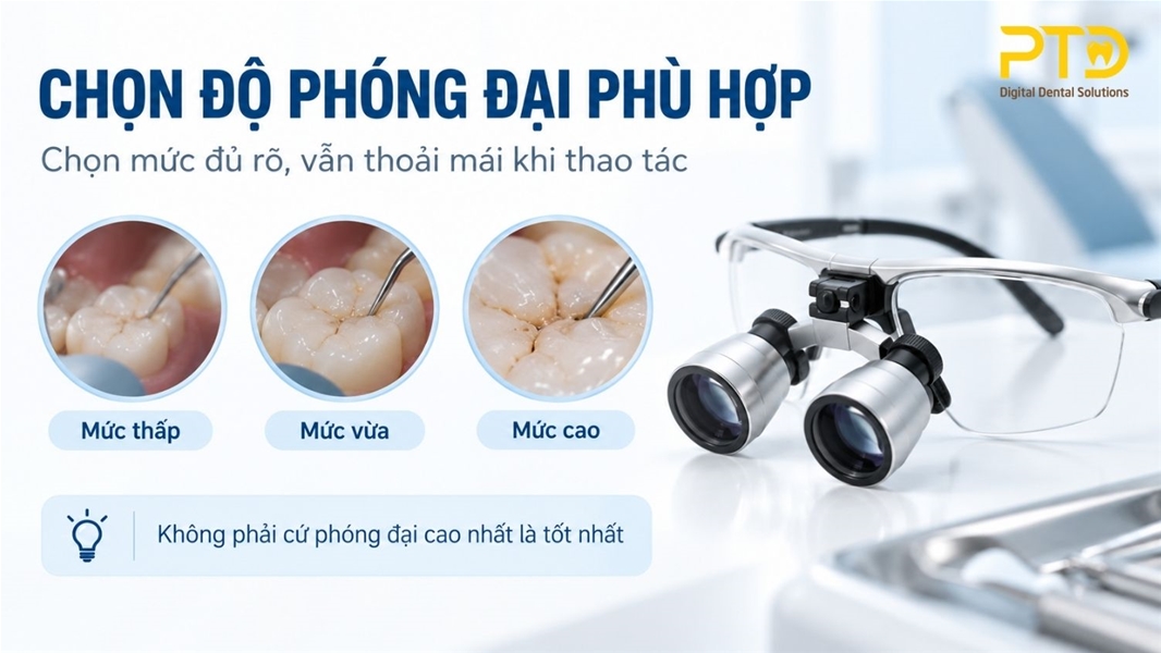 Lựa chọn độ phóng đại phù hợp để sử dụng hiệu quả hơn